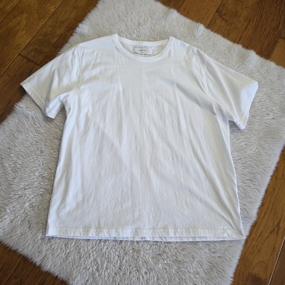 Sold Out NYC Organic Cotton Basic White Tee Shirt Women's XL White Short Sleeve